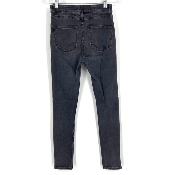 Zara Woman Premium Denim Collection Gray Skinny Jeans Size 4 - Picture 2 of 10
